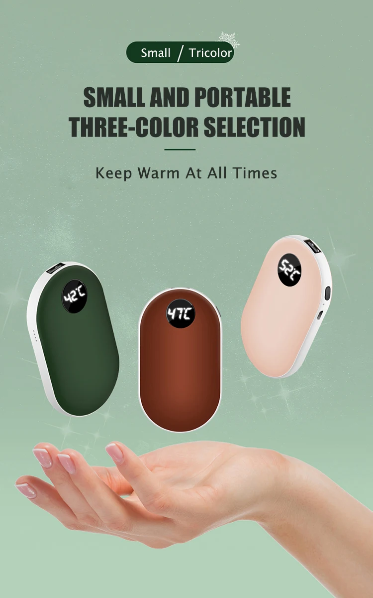Customize Hand Warmer Reusable Power Bank Electric Portable Heater Gift
