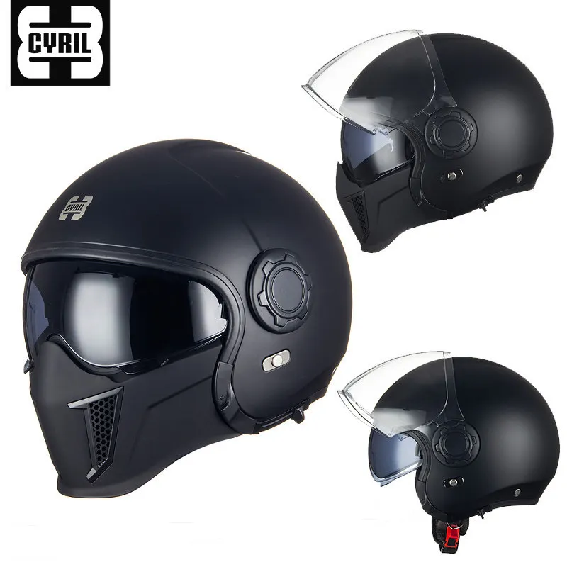 シリルモーターサイクルフルフェイスヘルメットモジュラーECE