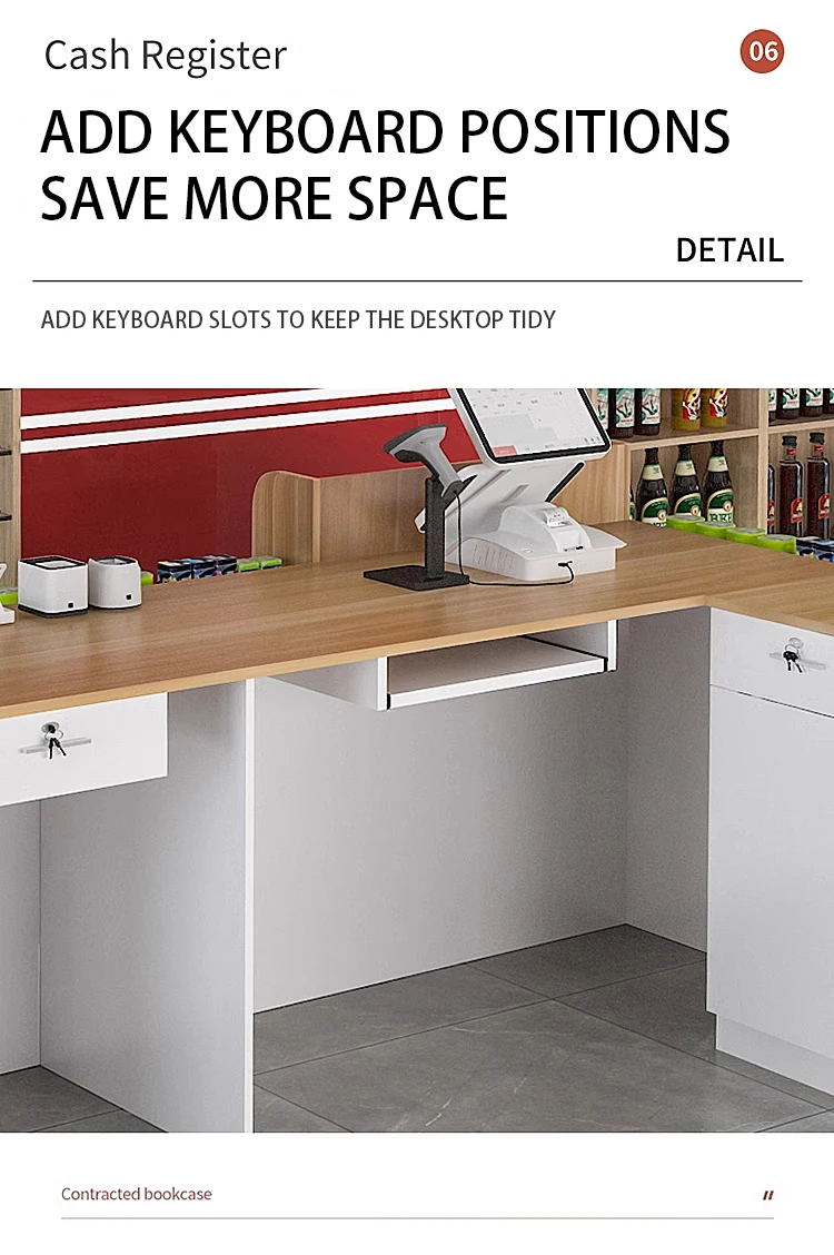 Supermarket Convenience Store Checkout Counter Customized Pharmacy Shop  Cashier Desk Grocery Mark Checkstand Rack, image size:750x1128