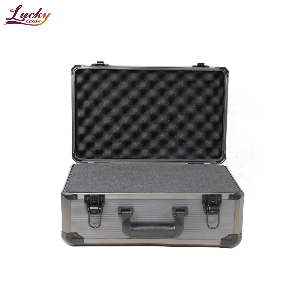 Custom Aluminum Hard Shell Case With Foam Safety Hinges Design Aluminum - View #6
