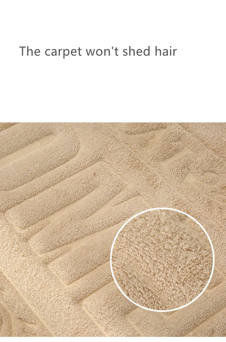 Coral Velvet Home High-frequency Soft absorbent bath mat non-slip memory foam bath rug bath rug Super waterproof carpets rug details