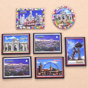 Hot Sale Modern Custom Shape Magnetic Photo Frame Stylish Medium Size Fridge Magnet Souvenirs Shape Customizable Magnetic