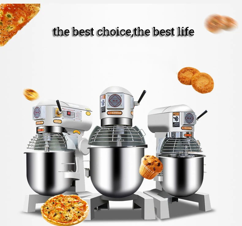 HR-30 Egg Milk Blender and Mixer Commercial Dough Mixer Stainless Steel Planetary Mixer Bowl 30l - Image 4