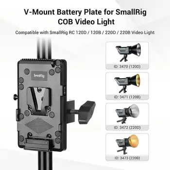 Smallrig V-Mount Battery Plate, Battery Charging Module Ra V1 for Smallrig COB Video Light -3676 product image
