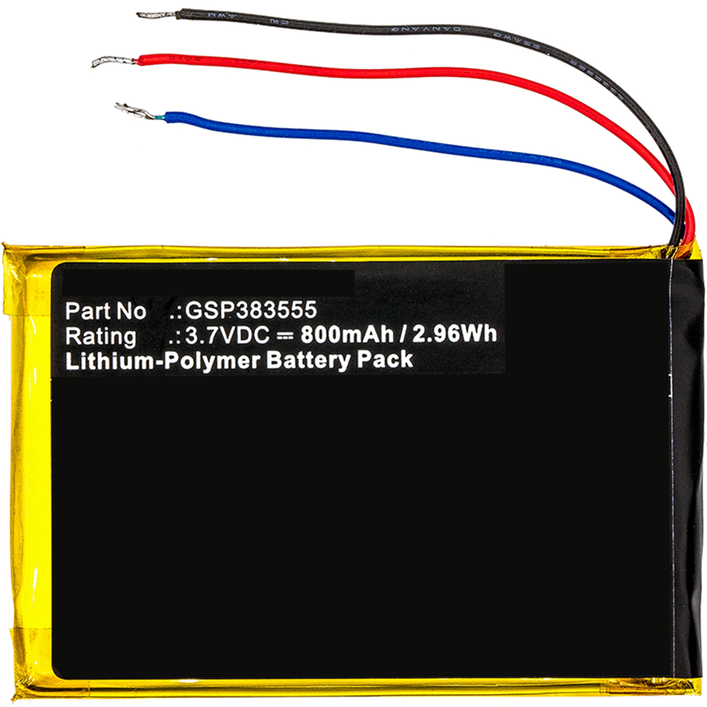 Batteria Di Ricambio Per JBL Clip 2 | Li-Polymer 3.7V 800mAh (GSP383555) | Sostituzione Fai-Da-Te