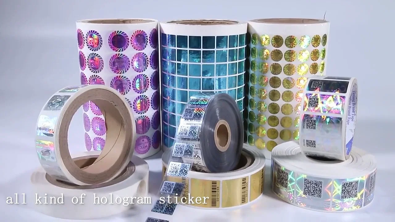 Custom Scratch Qr Code Security Authentication 3d Hologram Sticker For