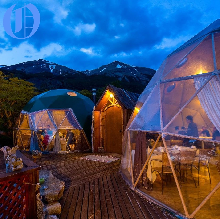 JIEOL Steel Frame PVC Fabric Event Geodesic Dome Tent for Outdoor Camping