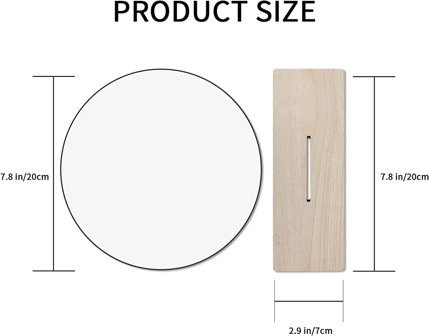 Gosider Miroir de Table Noir - Miroir de Maquillage Portable - Miroir de vanité - Miroir rectangulaire avec Support - Miroir de Table unilatéral pour Chambre à Coucher, Salon, Bureau