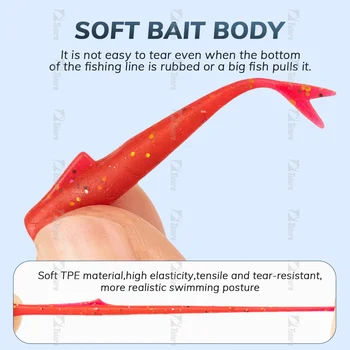 Soft TPR Lures 15pcs/pack Swim Baits 40mm 0.28g Artificial Soft Bait Fish Wobblers Soft Bait Lures – Soft Lure – view 4
