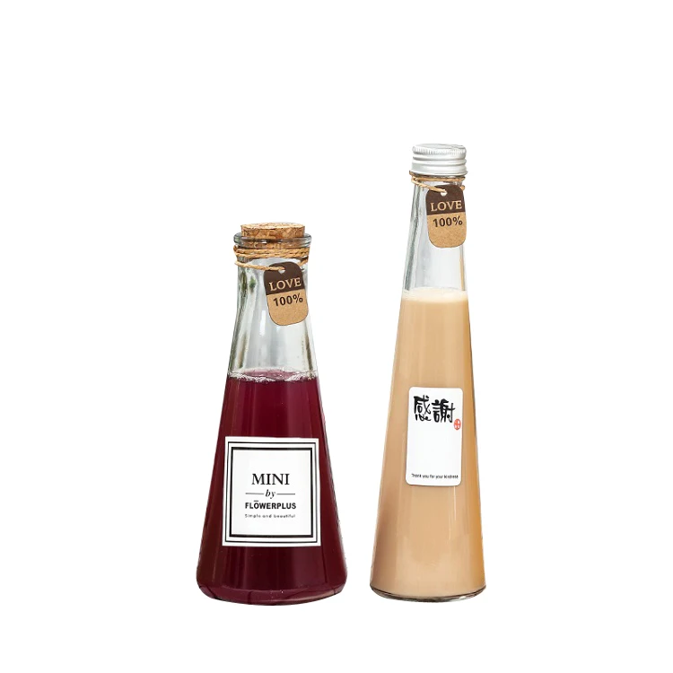 Kostenprobe Rund Dreieck 250ml 320ml Leere Rotwein Kegelglasflasche