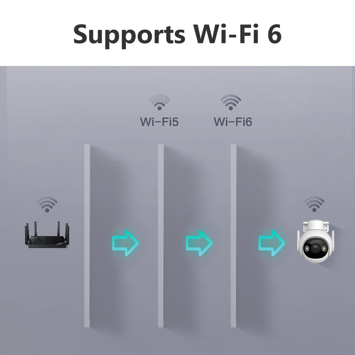 IMOU Cruiser 2 3MP Telecamera di sicurezza CCTV Wi-Fi per esterni IP66 Rilevamento di persone e veicoli Visione notturna a colori con scheda SD da 64 GB_voghion.com