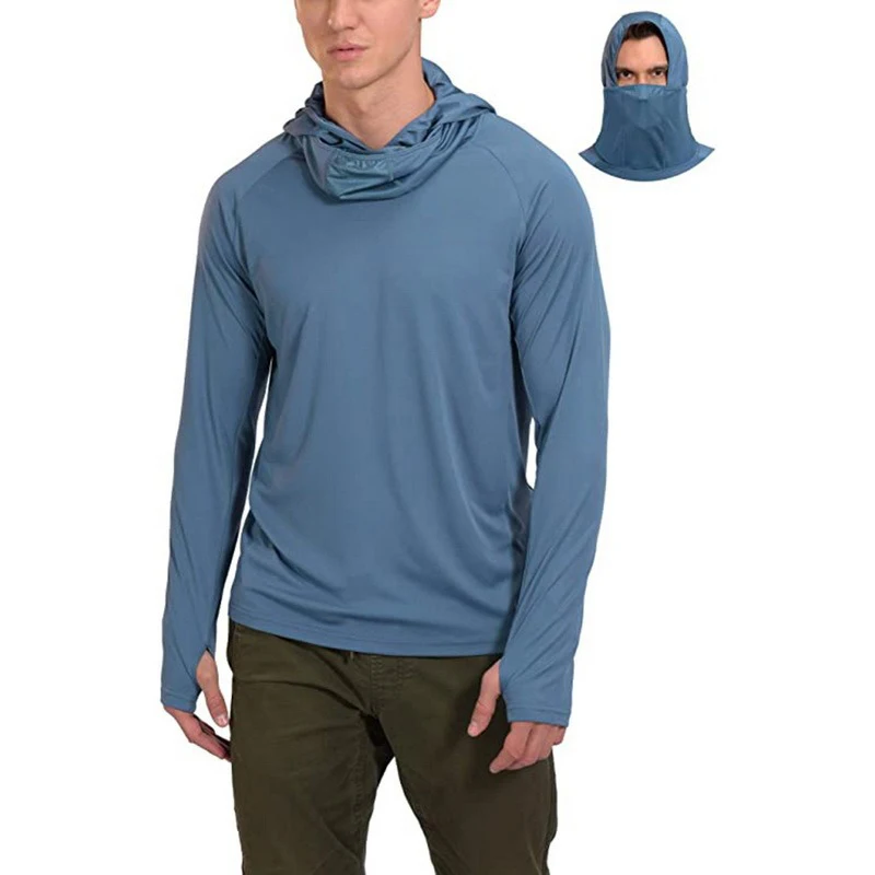 chemise pêche hommes sweat à capuche à manches longues - Mauritius
