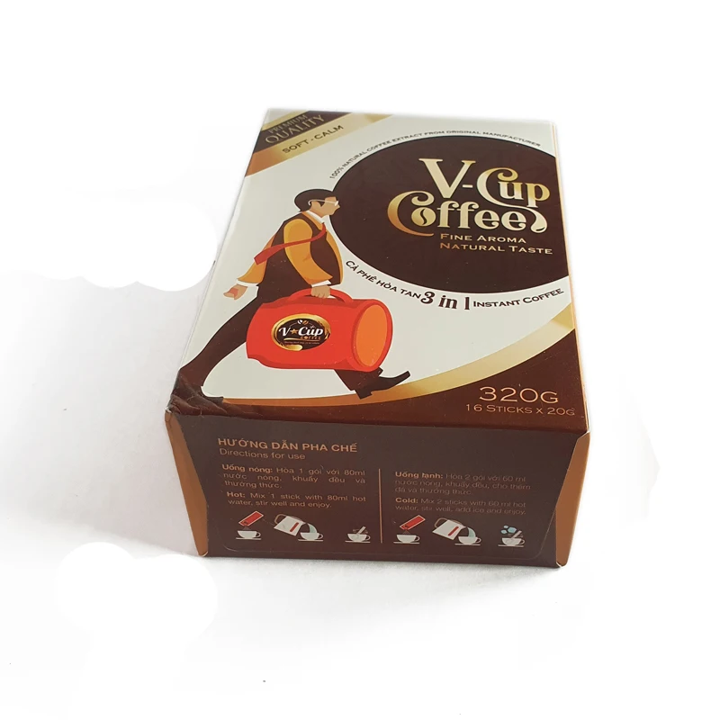 Wholesale Instant Coffee 3 In 1 Strong Coffee From Vietnam Box Packing 20g/stick X 16 Sticks