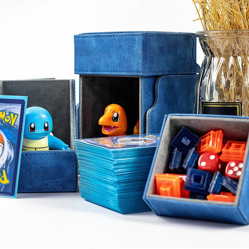 Deck Box Card Pu Leather Deck Case Custom Card Deck Box Trading Card Case Buy Card Game