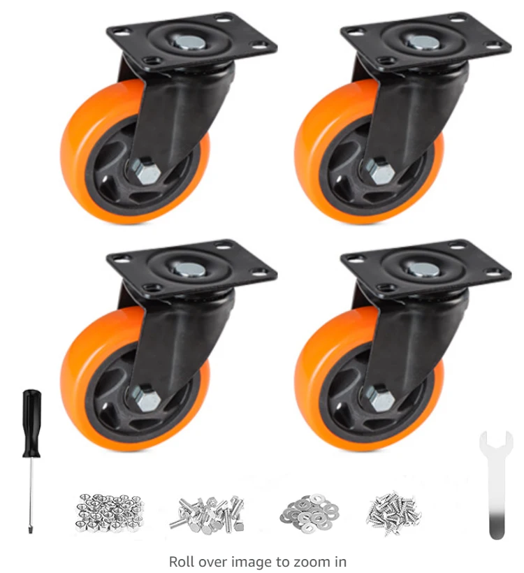 Heavy Duty Shock Absorbing Casters Lift Truck Stabilizer Caster Spring ...