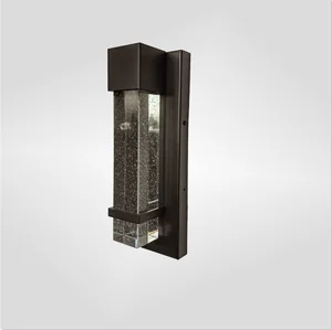 Outdoor Wall Lamp Modern IP65 Waterproof Aluminum Crystal Garden Porch Balcony Villa Corridor Patio Square LED RGB+WIFI