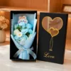 Caja de regalo azul 9+Rabbit+Doble Corazón