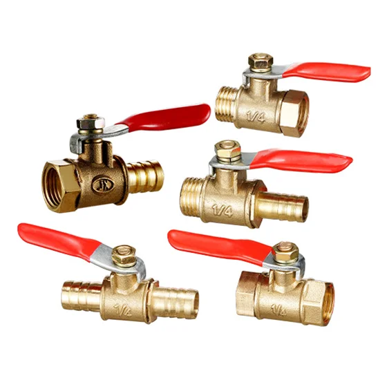 High Pressure Valve Brass Oil Gas 1/2 Inch Female Threaded Copper