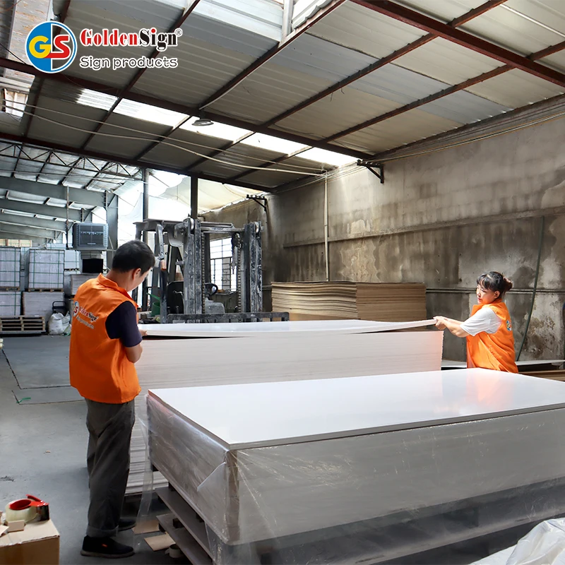 Goldensign 4x8 PVC Foam Board Signs 2mm 18mm White Pvc Free Foam Sheet Forex Foam Pvc Board