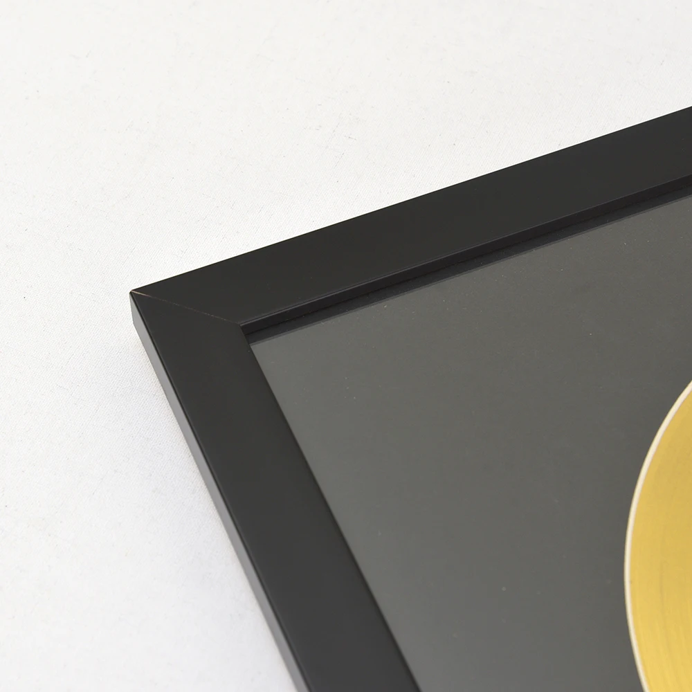 40cm X 60cm Black Wood Vinyl Record Frame for Displaying Your Favorite Records, Perfect for Home Decor.