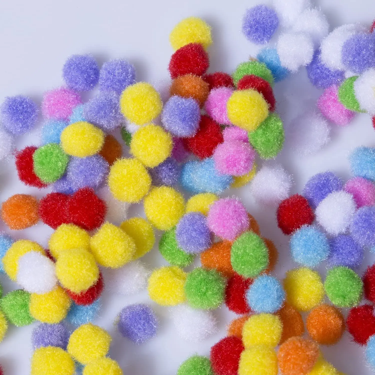 
 500 шт. 1 дюймов Ассорти помпонами многоцветный съемки посвященной дню Святого Валентина декоративно-прикладного искусства пушистые Помпоны шарики набор «сделай сам» для Творческих ремесел  