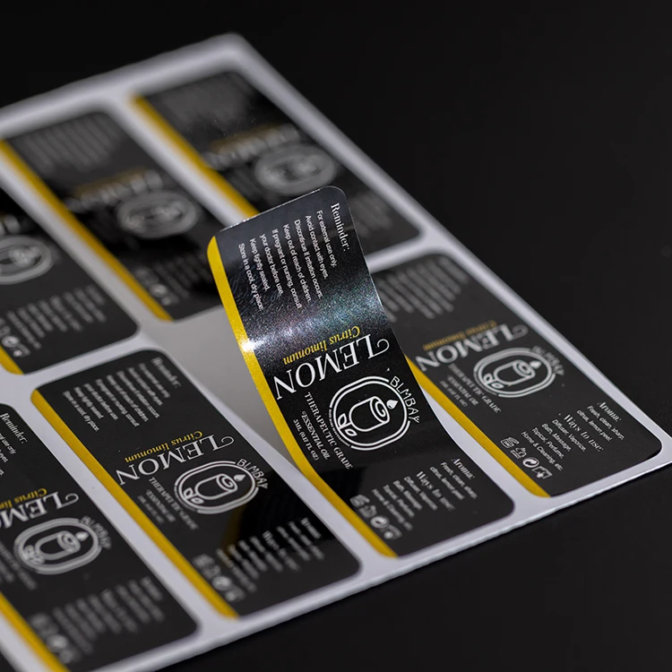 product custom design waterproof vinyl cosmetics product packaging stickers printing wholesale pvc self adhesive label stickers646-4