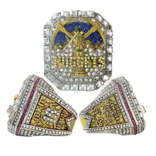 2023 Denver Nuggets Gold Championship Ring Fan Memorial Men's Ring Alloy Diamond Jewelry Fashion Classic Custom Wholesale