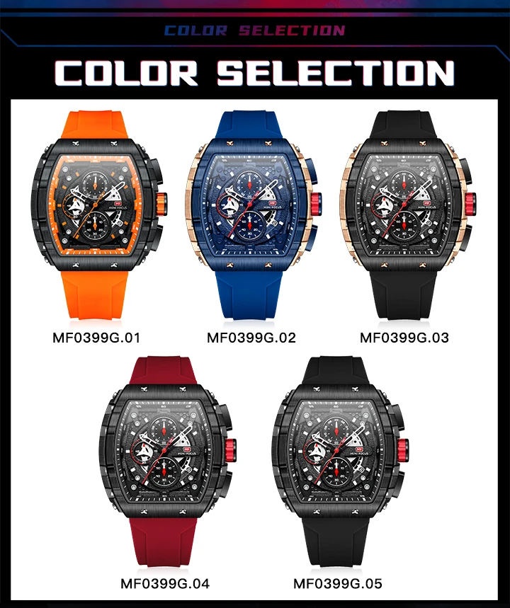 MINI FOCUS Watch 0399 - High Quality Men's Quartz Watches