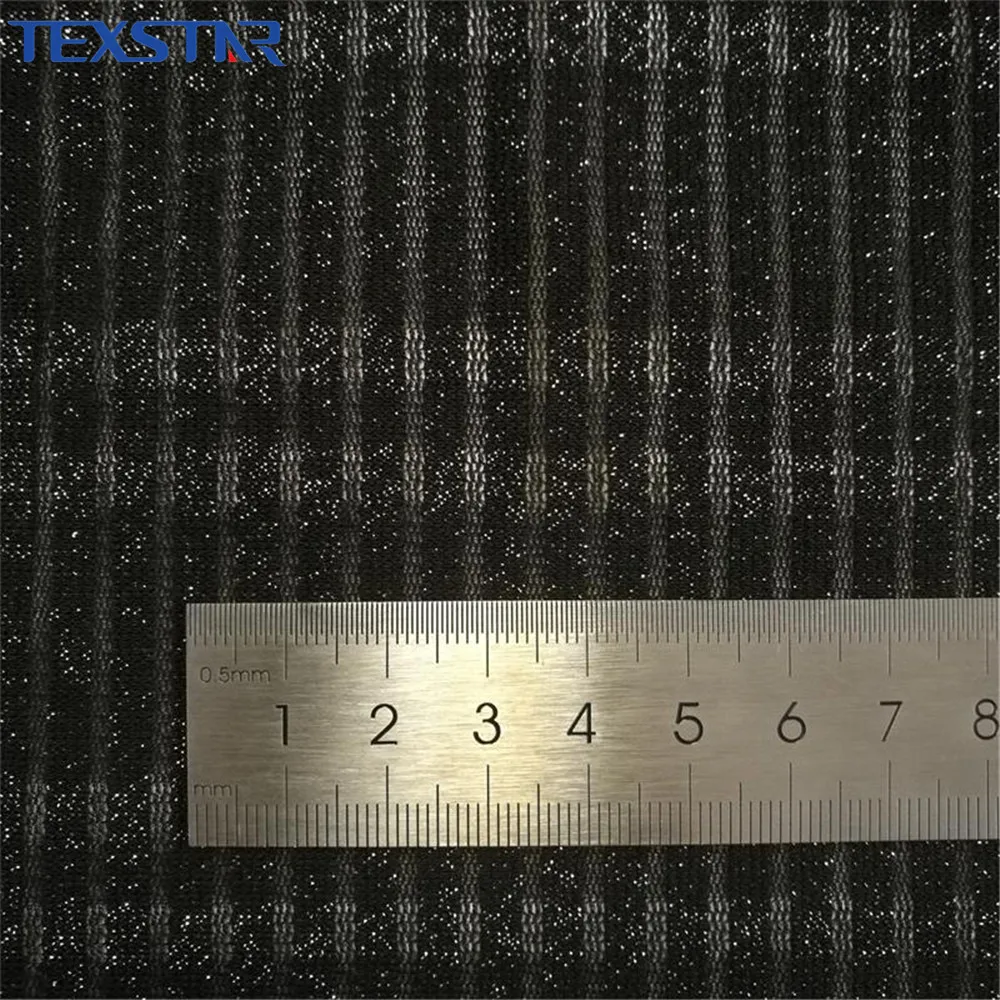 2 way stretch черные блестящие нашивки полиэстер спандекс сетчатая ткань