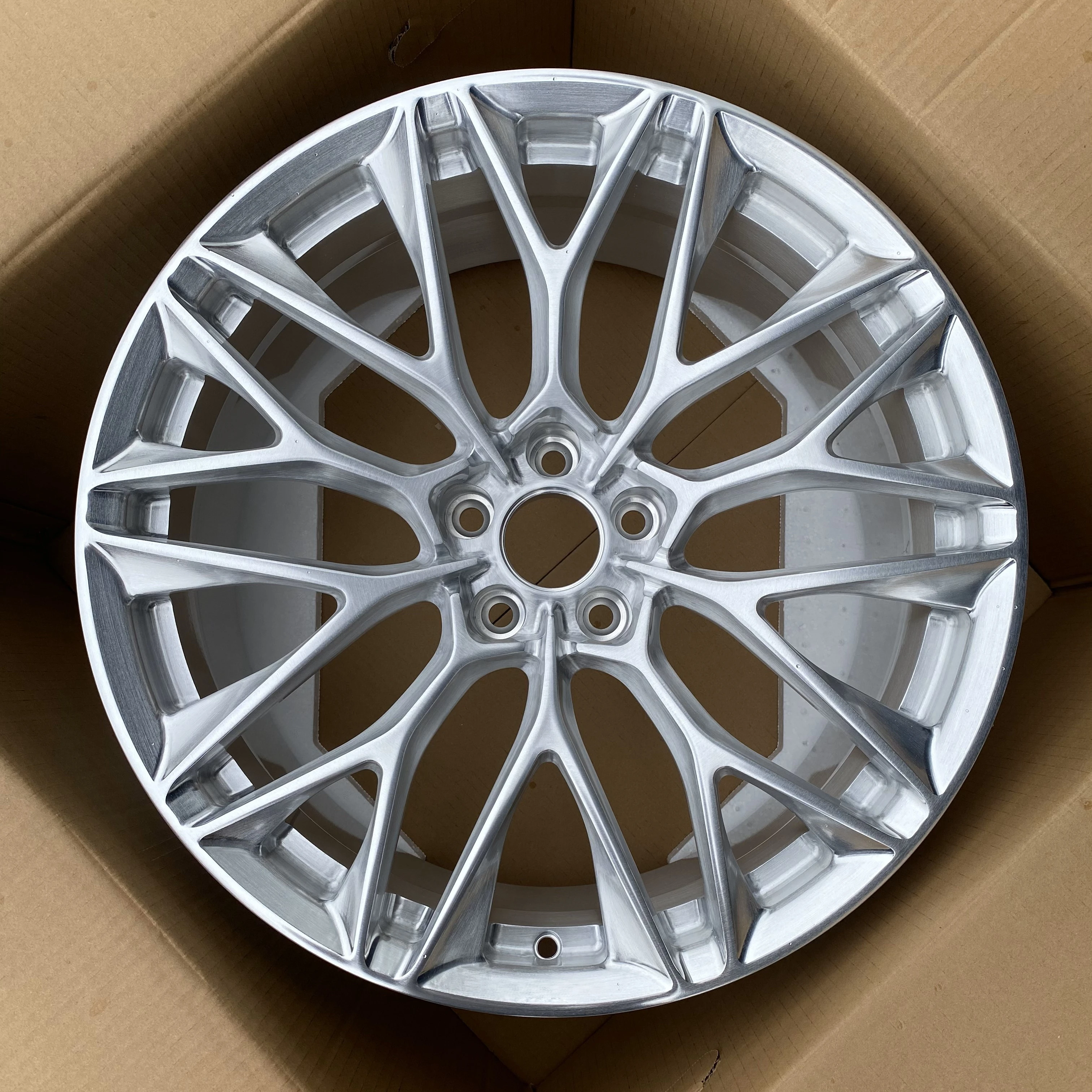 GVICHN brushd silver monoblock custom forged wheels 16 - 26 inch aluminum alloy rims 5x112 5x114.3 5x120 monoblock wheel hub