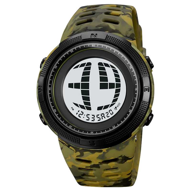 Skmei 2076 Digital Sport Watch - Big Number Display TPU Band