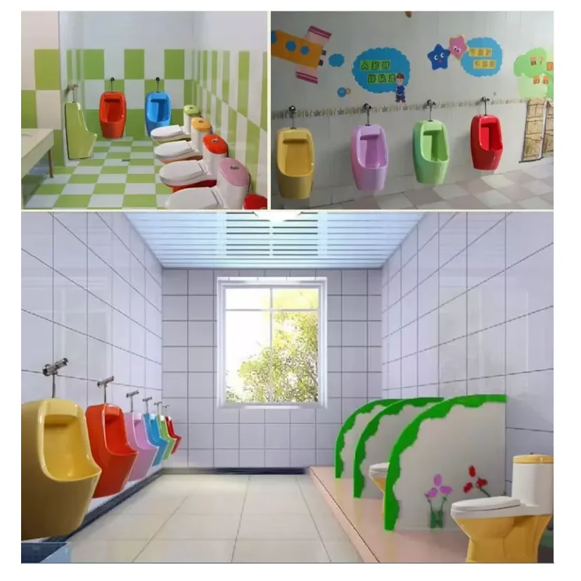 Pate Sanitary Ware Nursery School Wc Child Care Center Water Closet  Kindergarten Green Children Toilet