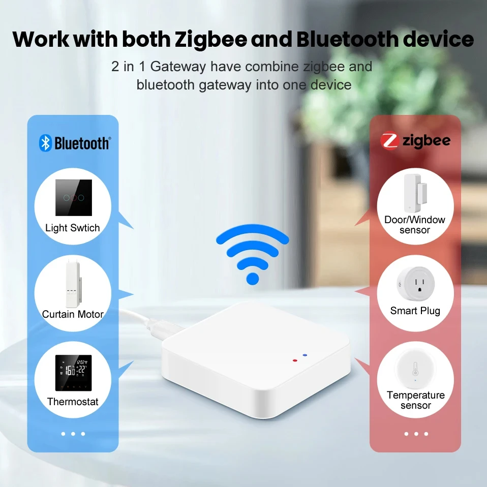 Avatto Tuay Smart Zigbee 3.0 Smart Wireless Gateway Hub Wifi 3 In 1 ...