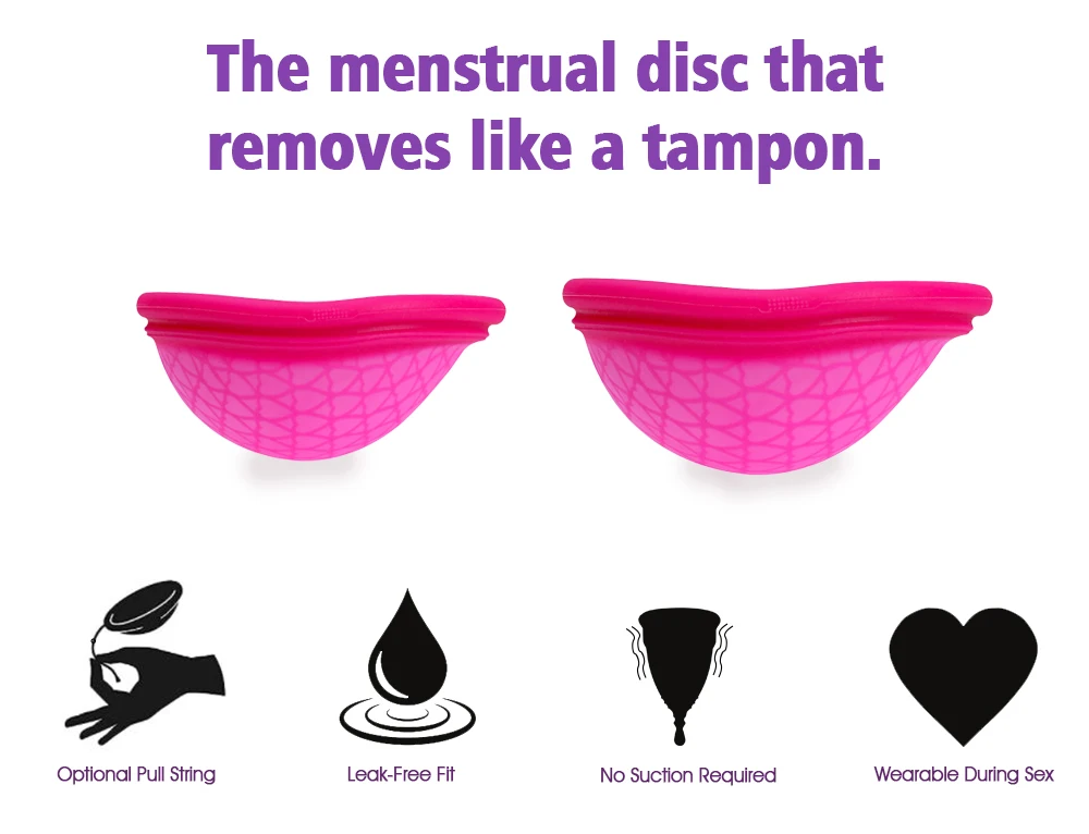 New Menstrual Disc Reusable Menstrual Period Discs Medical Grade