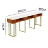 Orange Triple Manicure Table, 200*40*78cm