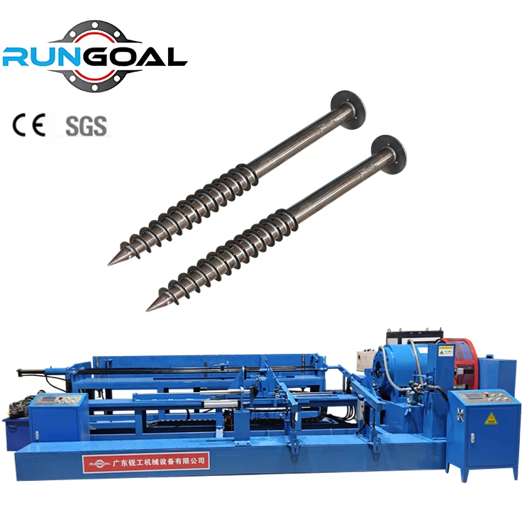 Guangdong RUNGOAL Spiral Pile Tube Swaging Machine for Solar PV Industry