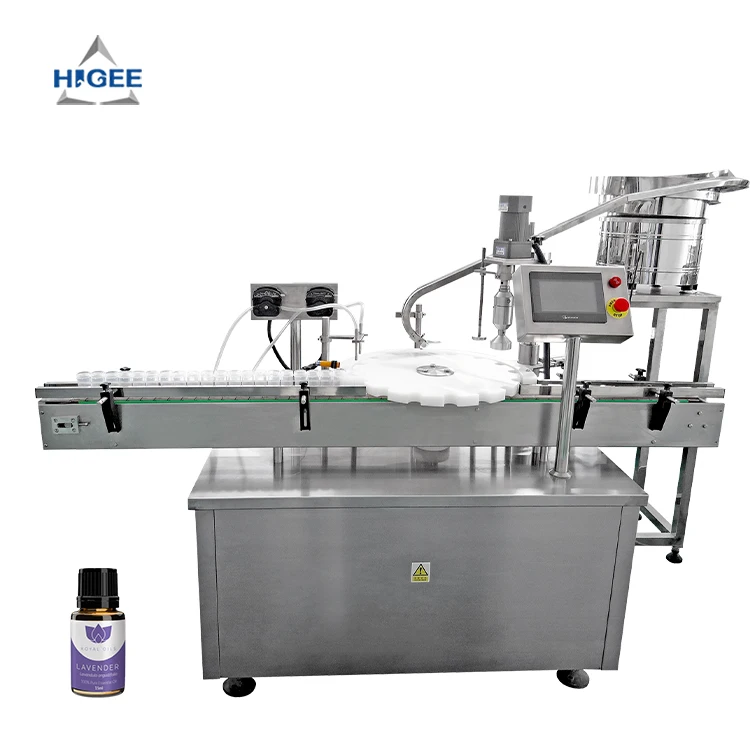 Higee 自動液体充填機 - コンタクトレンズ溶液用、1200~2100ボトル/時