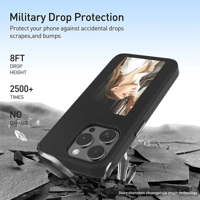 High Quality New Designer NFC Smart E Ink Screen Display Mobile Phone Accessories