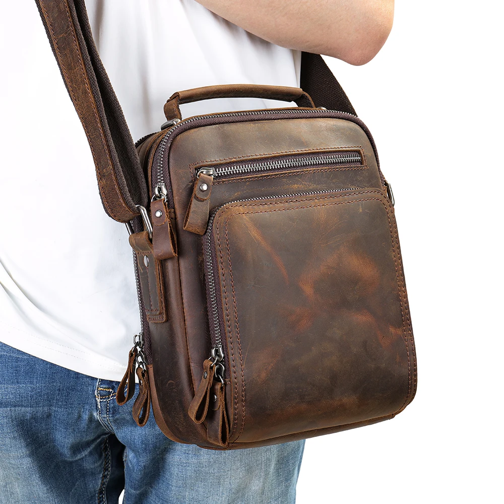 MUCENT☆大人気♪Western Crackle Leather Shoulder Bag Unisex MUSINSA | MUCENT Western Crackle Wrinkle Leather Shoulder