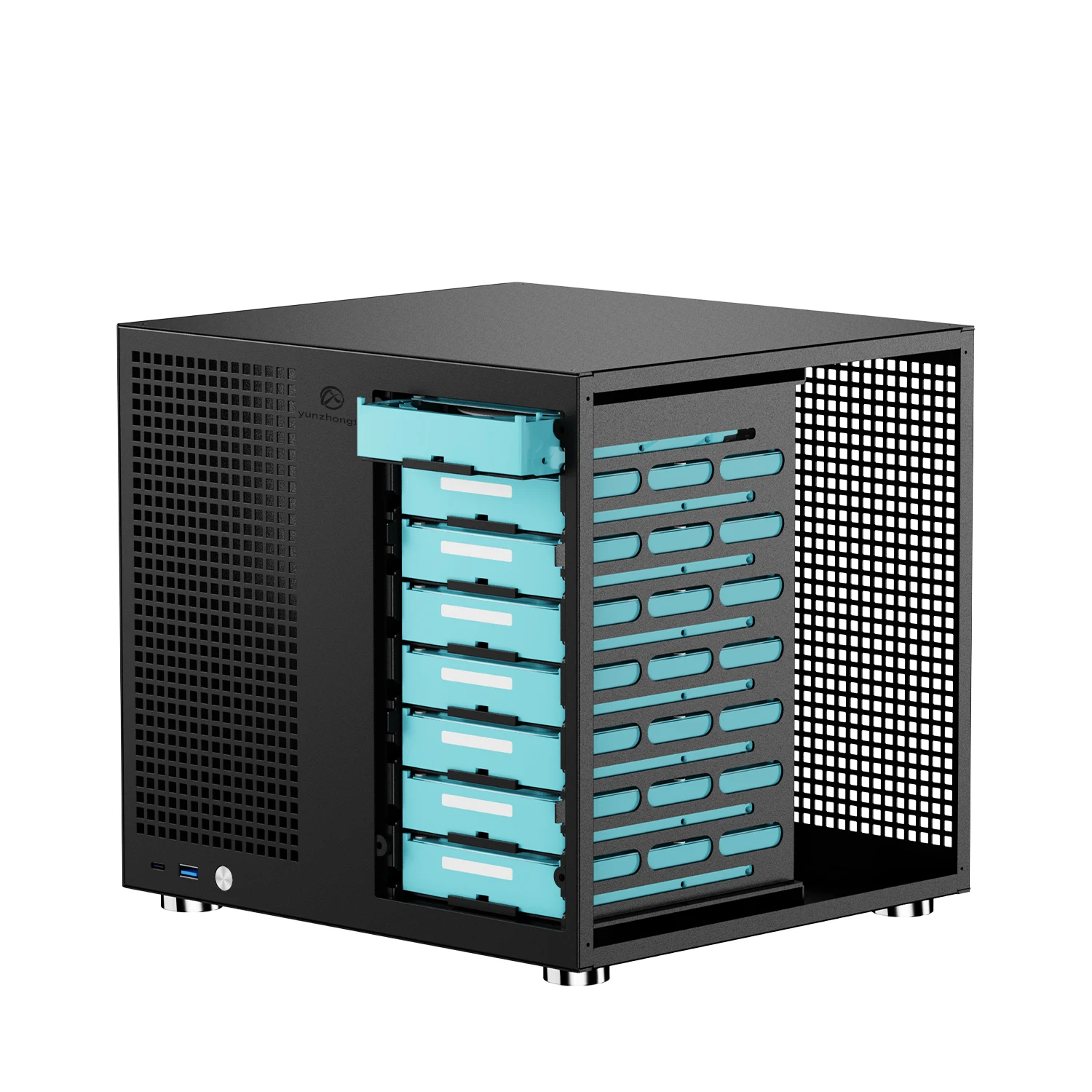 Sagittarius 8-Disk NAS ATX Chassis for Synology: Supports 8TB SATA
