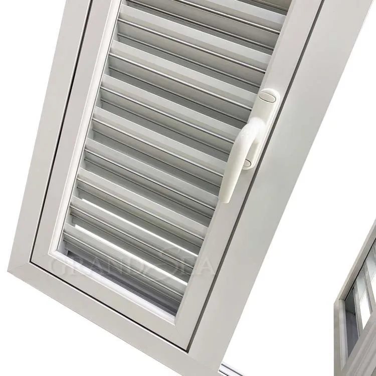 Netherlands Removable Mosquito Net Dust Proof Hurricane Impact Jalousie Window Single Glass Louver Aluminium Window for Bedroom