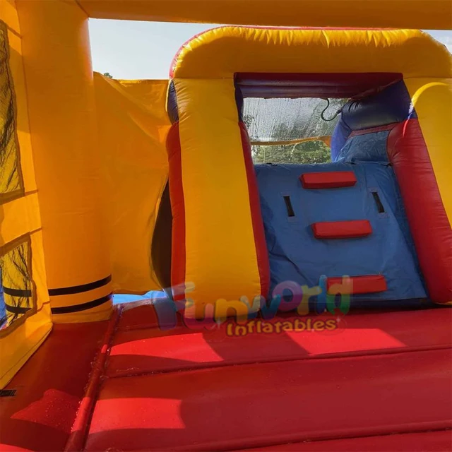 FunWorld Inflatable Slides Combo Water Pool Brincolines Inflables Waterslide Jumper Inflatable for Sale