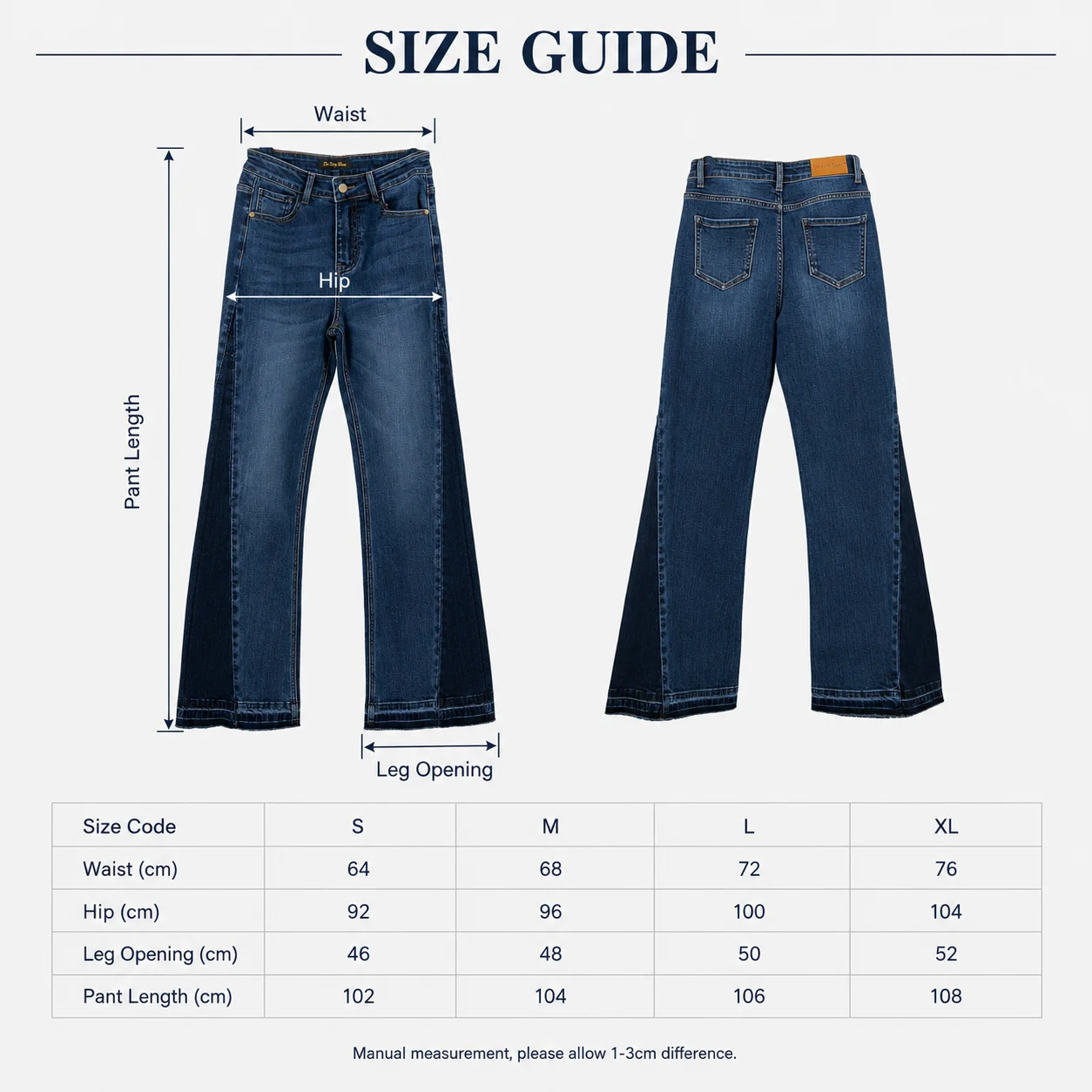 Size measurements