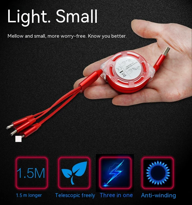 data cable 3-in-1 multi-cell phone