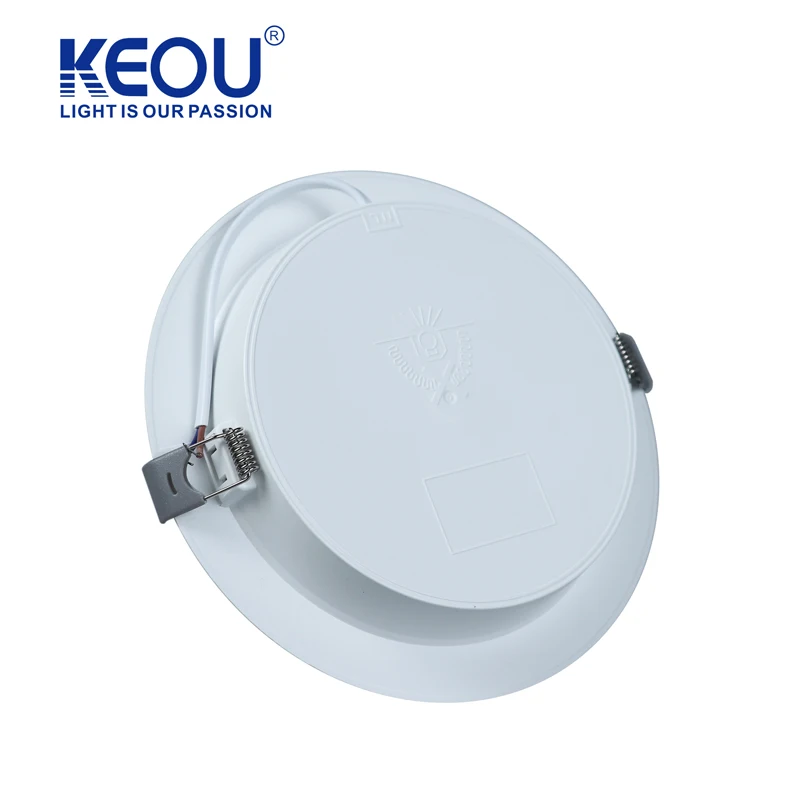 KEOU Hot Selling Round square Plastic 5W 7W 12W 16W 22W Indoor Light Led Panel Light