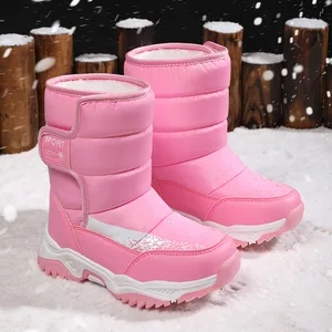 High Top Warm High Quality Toddler Girl Snow Boots Winter Boots for Kids Size 26-38