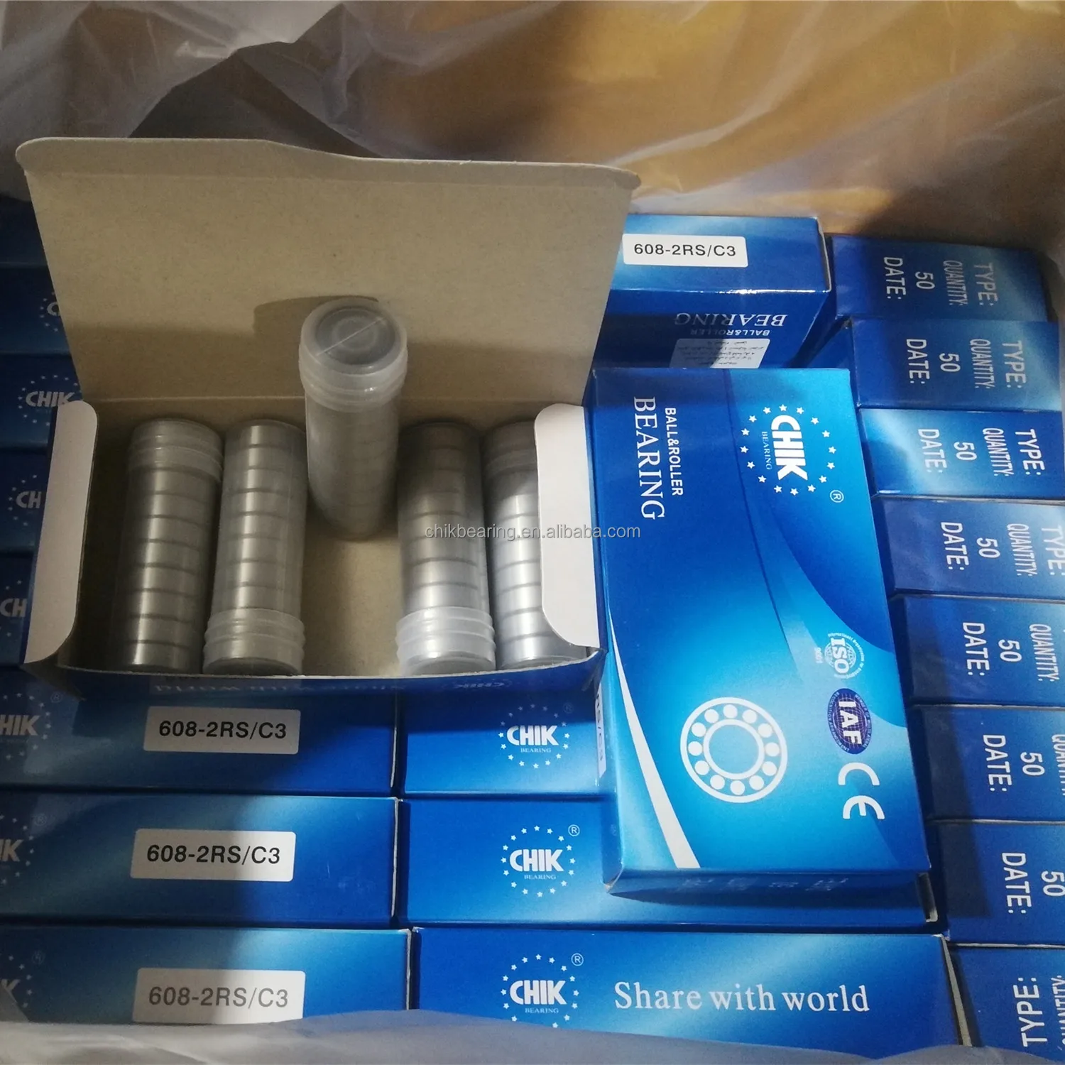 NMB 608SSD21 Deep Groove Ball Bearing 608ZZ 608 2RS - Chrome Steel