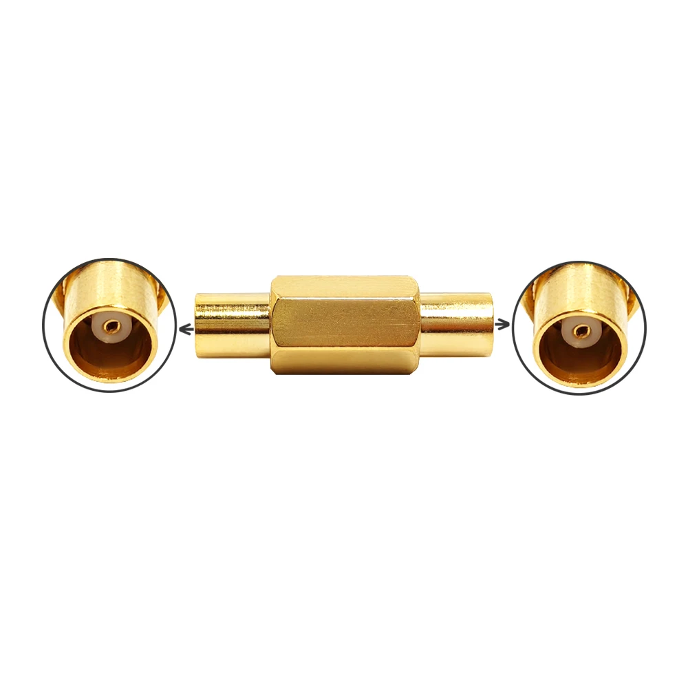 Gold Plated 50ohm Straight MCX Female Jack  to MCX Female Jack RF Coax Connector RF Adapter