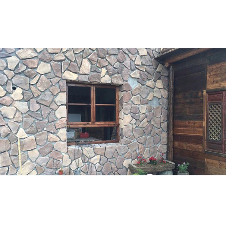 Natural Exterior Wall Cladding Slate Artificial Outdoor Facade Stone Faux Rock Cover