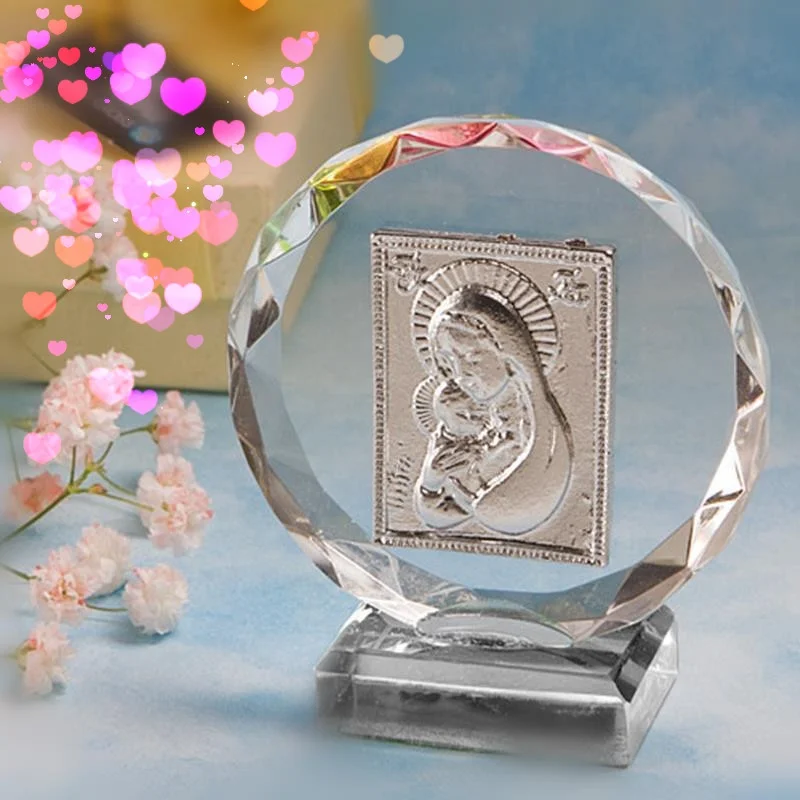 50 Madonna And Child Plaque Christening Baptism Religious Party Gift Favors 